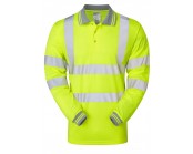 Pulsar P458 High Visibility Long Sleeve Polo Shirt 